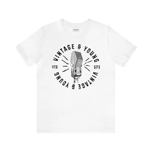 Vintage & Young Classic Microphone Tee - Picture 1 of 4