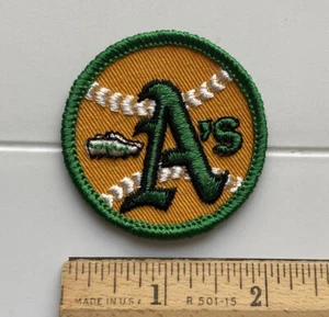 Vintage Oakland Athletics A’s Team Logo 2” Round Kraft Foods Promotional Patch - Picture 1 of 3