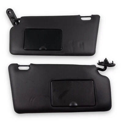 Пара черных виниловых солнцезащитных козырьков со стороны водителя и пассажира для Ford Focus 2008-2011 годов выпуска - Изображение 1 из 4