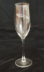 Jaguar - Logo - Champagne Glass / Flute - 9-1/2" Tall - Jaguar Sports Car Logo - Picture 1 of 3