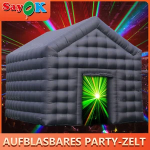 18ft Schwarz Tragbar Disco Handy Nachtclub Aufblasbar Party Zelt Feier - Bild 1 von 10