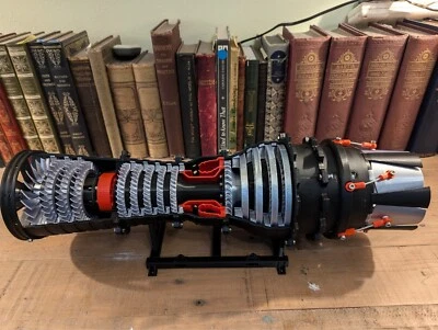 Turbofan Engine Model Jet Aircraft Engine. Aeroplane jet engine.   Fighter jet. - Image 1 of 4