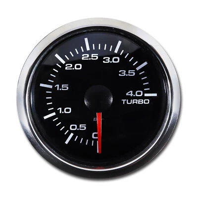 MGS 52mm 2-1/16" Electrical Turbo Boost Gauge 4 BAR White LED Electrical Sensor - Image 1 of 4