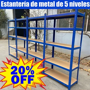 Estantería Metálica de Almacenaje con 5 Niveles Ajustables Carga Máxima de 875KG - Imagen 1 de 16