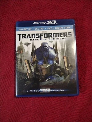 Transformers: Dark of the Moon (3D/Blu-ray/DVD, 2011, 4-Disc Set, Limited) - Image 1 of 4