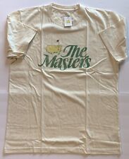 Masters golf T-shirt xl CBS the masters retro logo cream color 2023 pga new