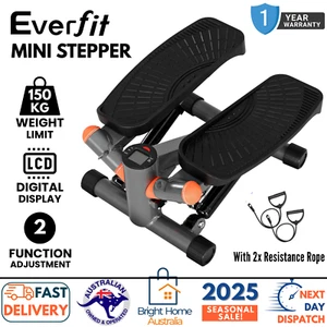 Everfit Mini Stepper with Resistance Rope Aerobic Portable Home Gym LCD 150KG AU - Picture 1 of 12