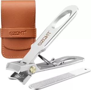 Toenail Clippers for Thick Nails for Seniors,Angled Head Large Toe Nail Clipper, - Picture 1 of 20