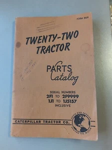 Caterpillar Cat 22 Traktor Teilekatalog Buch Form 8629 - Bild 1 von 17