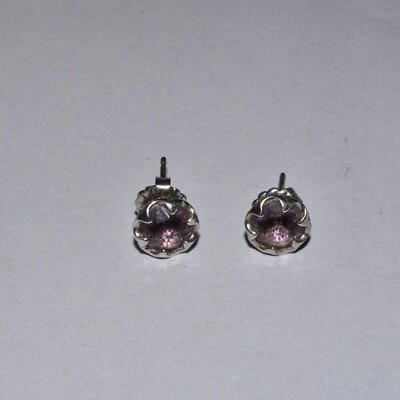 Tacori Crescent Crown Studs Featuring Amethyst - Image 1 of 3