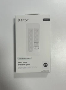 Fitbit Charge 5 or Charge 6 Sport Band Bracelet by Google Size  S/P  White NEW - Picture 1 of 2