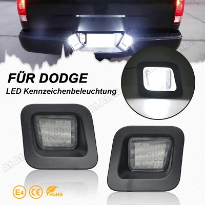 2x LED Kennzeichenbeleuchtung für Dodge Ram 1500 2500 3500 Pickup BJ 2003-2018 - Bild 1 von 4