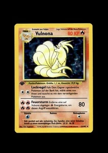 Pokemon Base 1st Edition German Holo Vulnona Ninetales 12/102 A47 419 - Picture 1 of 2