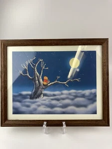 Disney Winnie The Pooh Print Oak Frame - Picture 1 of 4