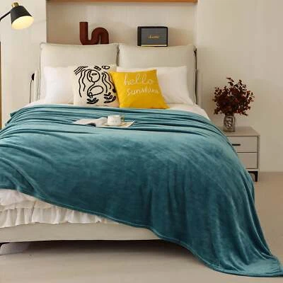 法兰绒抓绒毯特大号床毯柔软轻便 — 第 1/4 张图片