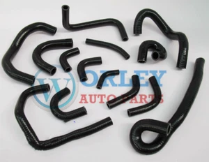 Black Hose For NISSAN Skyline R33 R34 GTR RB26DET Silicone Radiator - Picture 1 of 6