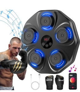 Music Boxing Machine Interactive Electronic Punching Trainer with Boxing Gloves - Picture 1 of 14