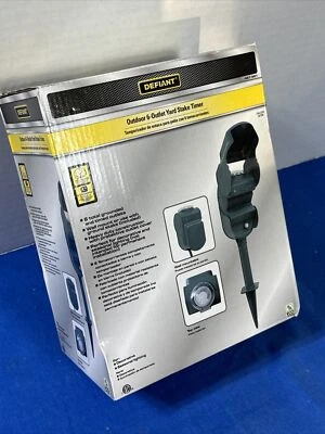 Temporizador de montaje en pared con estaca de 6 salidas mecánico para exteriores DEFIANT NUEVO EN CAJA 457 861 Foto 1 de 2