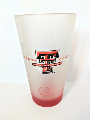 Texas Tech Red Raiders Frosted 16 Oz Beer/Beverage Glass Fan Student College Cover