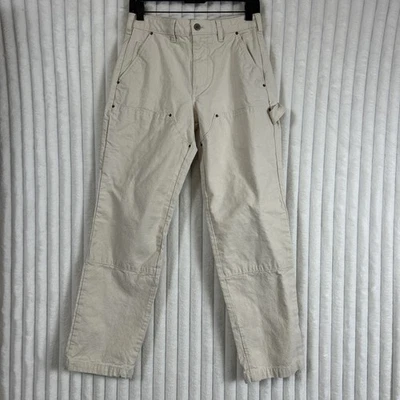 Pantalones de mezclilla de carpintero GAP beige crudo doble rodilla para hombre 29 Foto 1 de 4