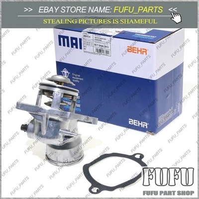 Engine Coolant Thermostat Assembly with Sensor for Mercedes C300 C350 E350 ML350 Foto 1 de 4