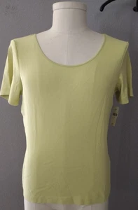T-shirt J Jill Green SS Compassion nuova con etichetta taglia L - Foto 1 di 3