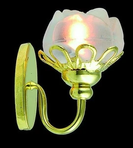 12V Wall Flower Sconce Light for 12th Scale Dolls House - Picture 1 of 1