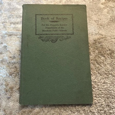 Book of Recipes Brockton Public Schools 1930 Keystone Community Cookbook Foto 1 de 4