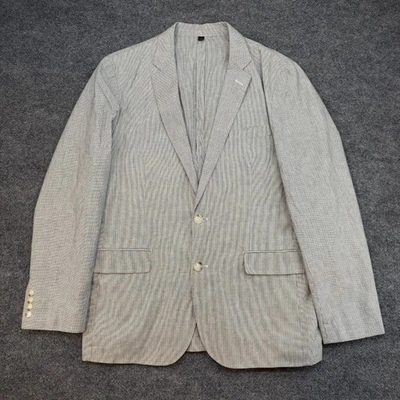 J. Crew Ludlow Blazer Men 40R White Somelos Fabric Unstructured Cotton Linen - Image 1 of 4