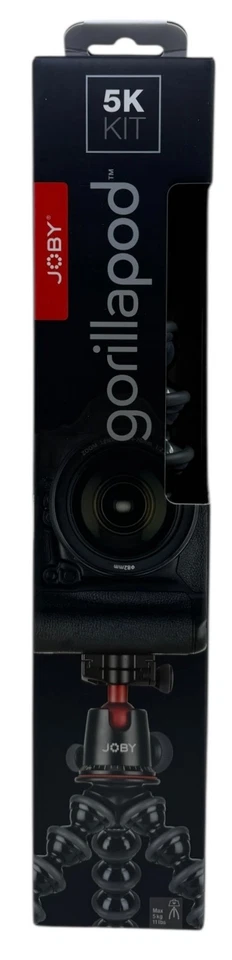 Joby Gorillapod 5K Kit Max 11 Lbs / 5 Kg JB01508-BWW GP5KBH-ORWW NIB 3000-145 - Image 1 of 4