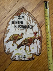 Parche grande Boy Scouts of America 21st Winter Bushwhack 2004, Turquía, Ohio - Imagen 1 de 2