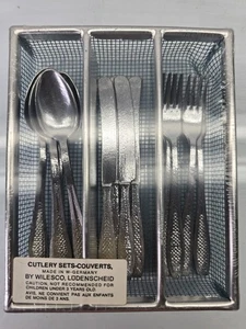 Vintage German Toy Doll Silverware Set Wire Rack; Full Set Sealed New Old Stock - Bild 1 von 17