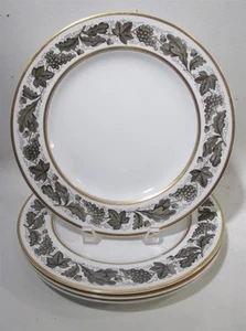 De colección Tiffany & Co Spode England Y5449 Kent Gris 4 Platos de Cena Gris - Imagen 1 de 5