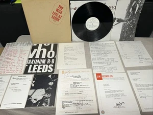 NM+/EX THE WHO Live At Leeds LP 1970 UK Track with all 12 inserts:Poster Photo + - Picture 1 of 11
