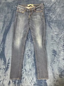 Jeans dritti alla caviglia Abercrombie & Fitch ultra alti - taglia 27/4R lavaggio medio - Foto 1 di 18
