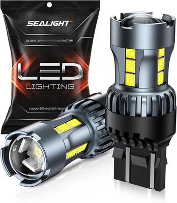 7443 7440 LED Bulb White Reverse Light, 7444na 7441 7444 T20 W21W LED Light Bulb - Image 1 of 4