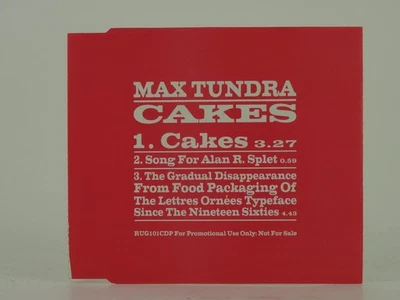 MAX TUNDRA CAKES (C94) 3 Track Promo CD Single including Picture Sleeve DOMINO - Image 1 of 4