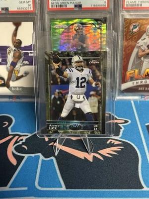 2015 Topps Chrome Andrew Luck Mini Camo Refractor /99 Parallel #6 Indianapolis - Image 1 of 3