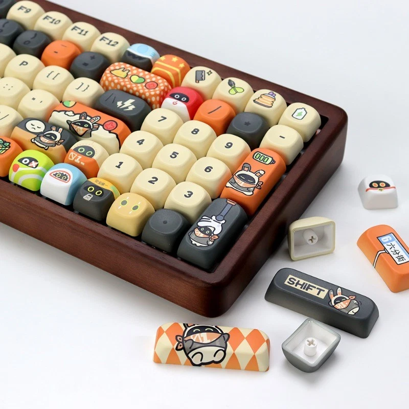 Zenless Zone Zero Bangbu Keycap Cute Sublimation Cross Axis Accessory 133 Keys - Image 1 of 4