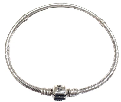 Authentic Pandora Moments Sterling Silver Bracelet 590702HV-21cm/ 8.3" - Image 1 of 4