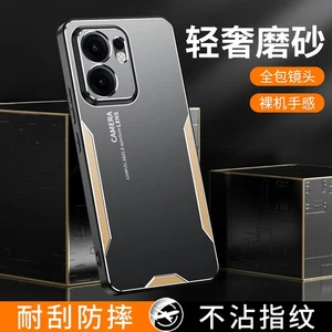 Para OPPO Reno 14F 5G, Lujo Metal Aluminio Armadura Hybird Suave Parachoques Estuche Cubierta - Imagen 1 de 12