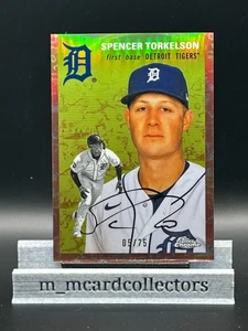 Spencer Torkelson 2023 Topps Chrome Platinum #290 Toile Cream/Rose Gold /75 - Picture 1 of 3