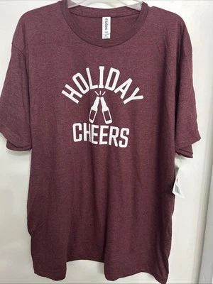 Christmas ‘Holiday Cheers’ Unisex Tee Tshirt Size XL - NWT Foto 1 de 2