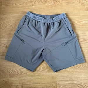 Monterrain graue Herren Tech Cargo Shorts Größe Large L - Bild 1 von 3