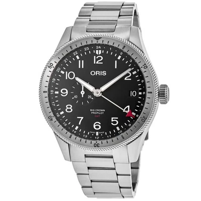 Nuevo Reloj Hombre Oris Big Crown ProPilot Temporizador GMT 01 748 7756 4064-07 8 22 08 Foto 1 de 4