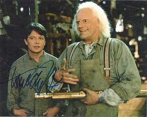 FOTO FIRMADA DE 8X10 MICHAEL J FOX ""REGRESO AL FUTURO"" *PRUEBA - Imagen 1 de 2