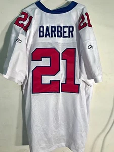 Camiseta Reebok Auténtica NFL Gigantes Nueva York Tiki Barber Blanca Para Hombre 56 - Imagen 1 de 2