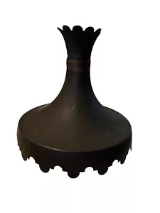 Vintage Black Chandelier Exquisite Light Fixture Classic Glamour 15" Rare - Picture 1 of 13