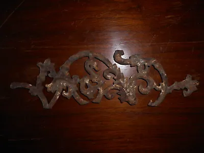 Very Rusty Architectural Salvage Antique Ornate Cast Iron For Decor 8  Long • 16.65$