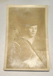 Military Navy Sailor Real Photo Vintage Postcard - Picture 1 of 5